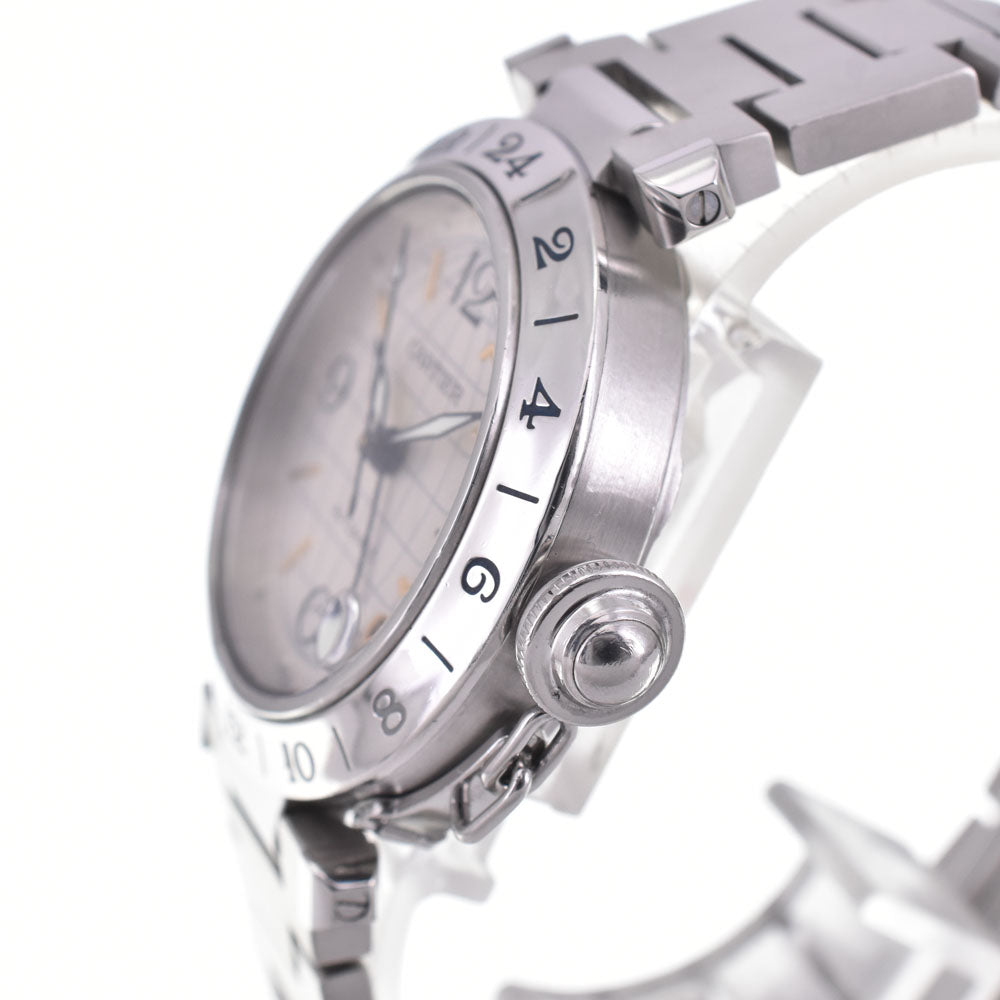 CARTIER Pasha C Meridian GMT W31029M7 Date Silver Dial Automatic Unisex
 Watch B#143863
