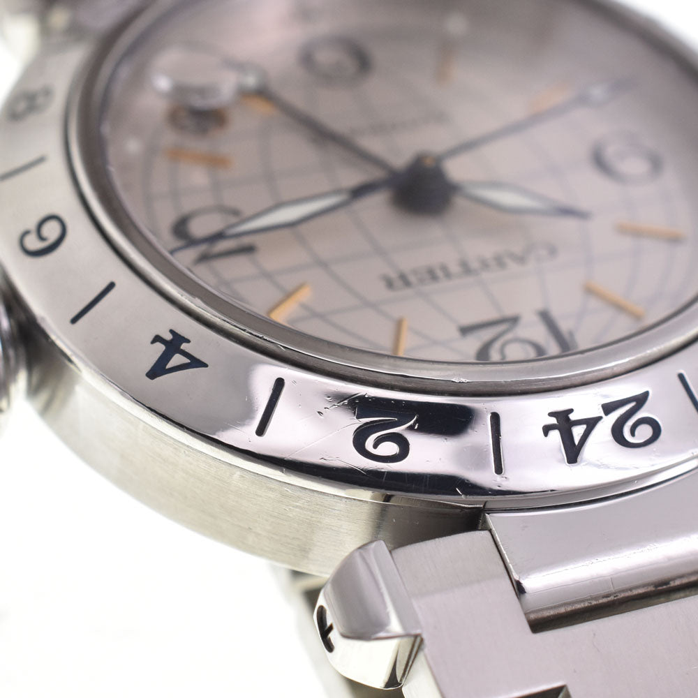 CARTIER Pasha C Meridian GMT W31029M7 Date Silver Dial Automatic Unisex
 Watch B#143863