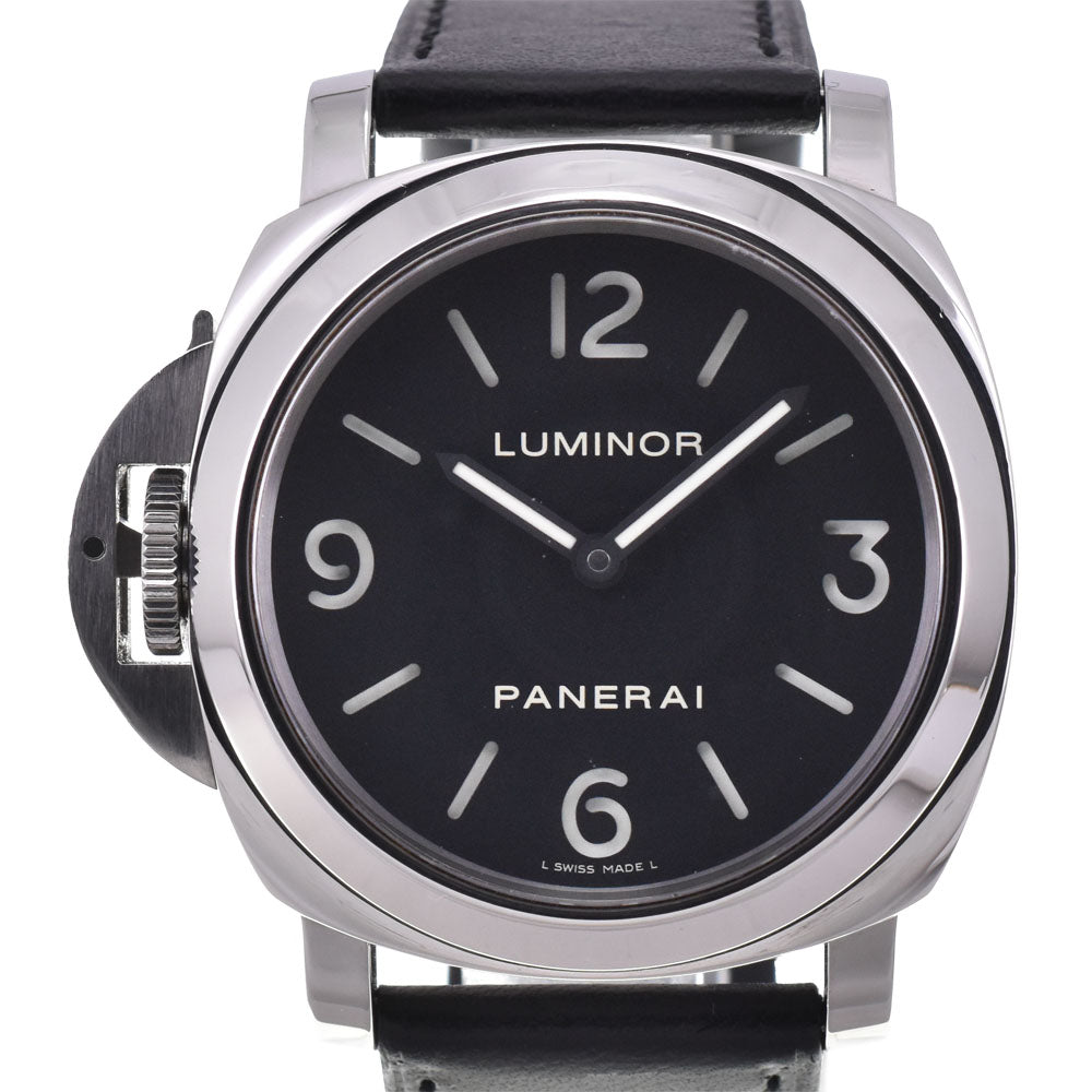 PANERAI Luminor base left hand PAM00219 black Dial Hand Winding Men's
 Watch A#143866