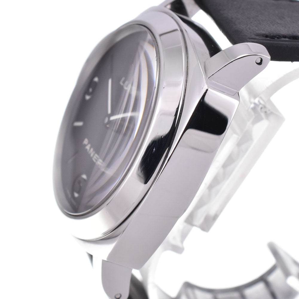 PANERAI Luminor base left hand PAM00219 black Dial Hand Winding Men's
 Watch A#143866