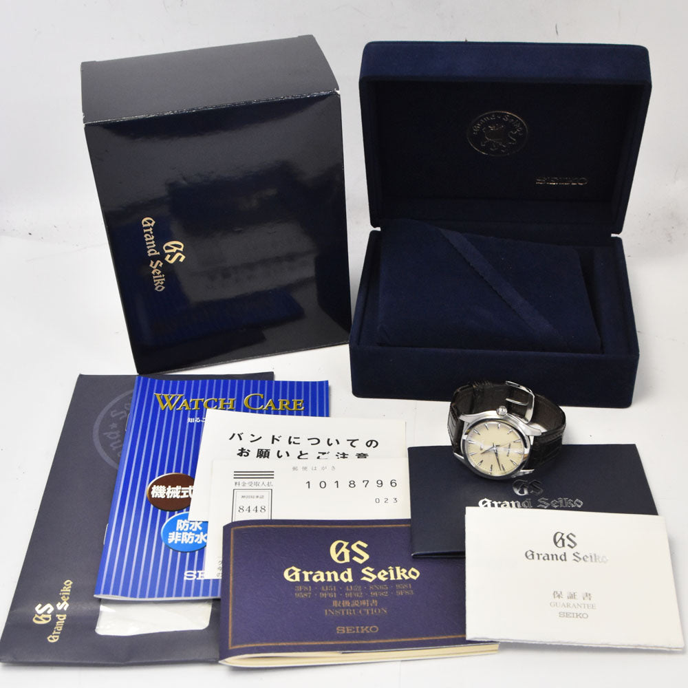 with paper SEIKO Grand Seiko SBGX009/9F61-0A10 Ivory Dial Quartz Men's
 Watch R#143867