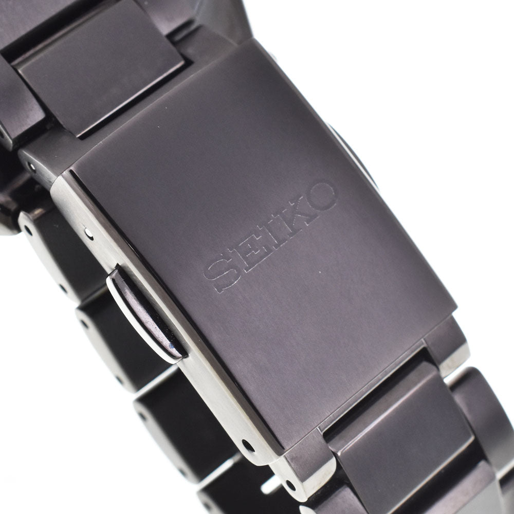 with paper SEIKO Astron SBXY087 World Time Day Date black Dial Radio Sync Solar Men's
 Watch R#143868