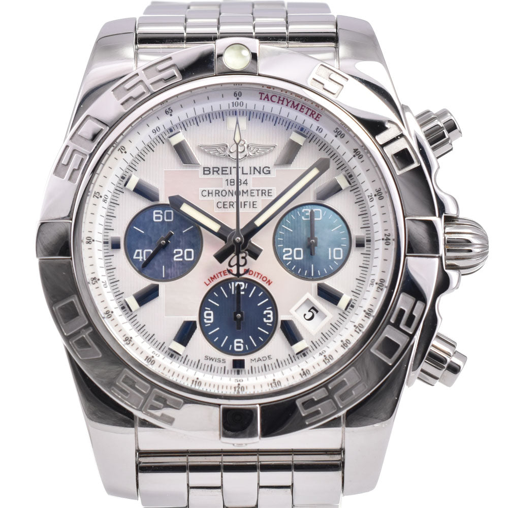 BREITLING Chrono mat 44 AB0110 Limited to 300 White / blue shell Dial Automatic Men's
 Watch R#143870