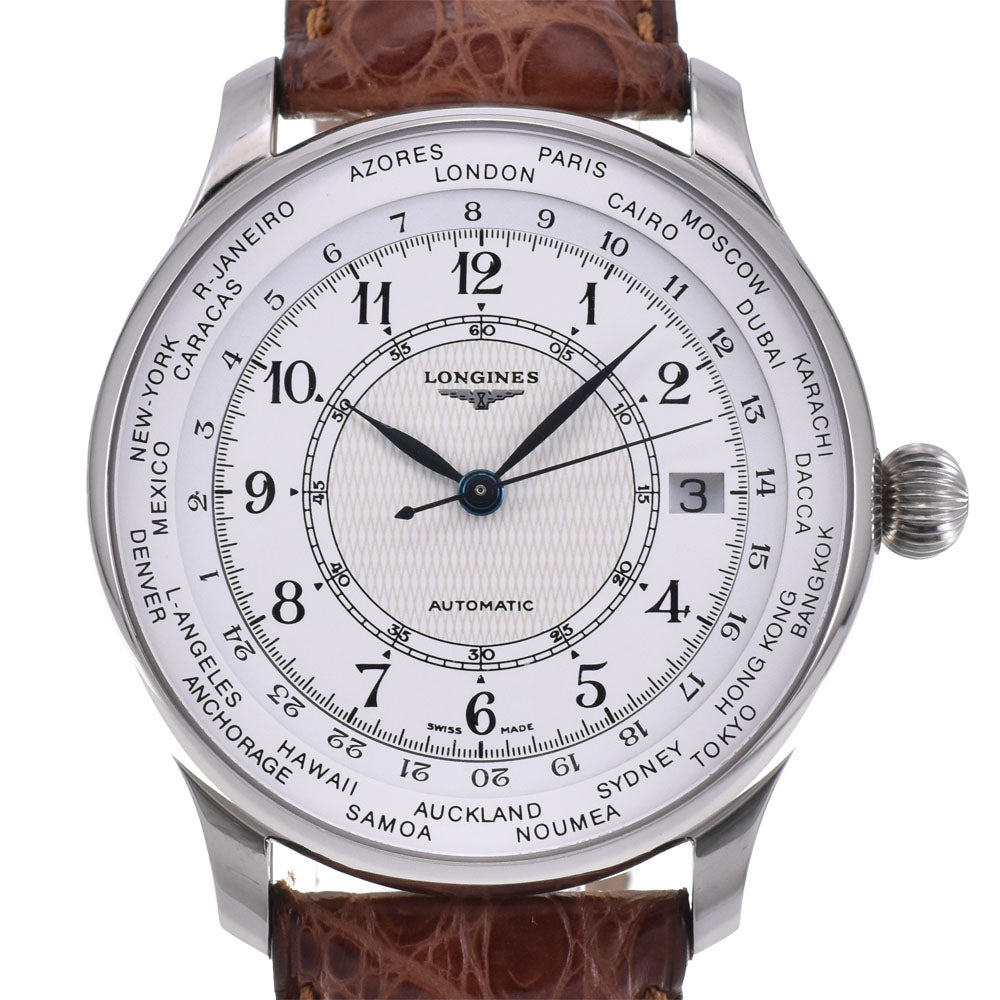 with paper LONGINES Longines 130th Anniversary 3-piece set L2.613.4/L2.614.4/L615.4 Limited to 1000 pairs white Dial Automatic Men's
 Watch A#143871