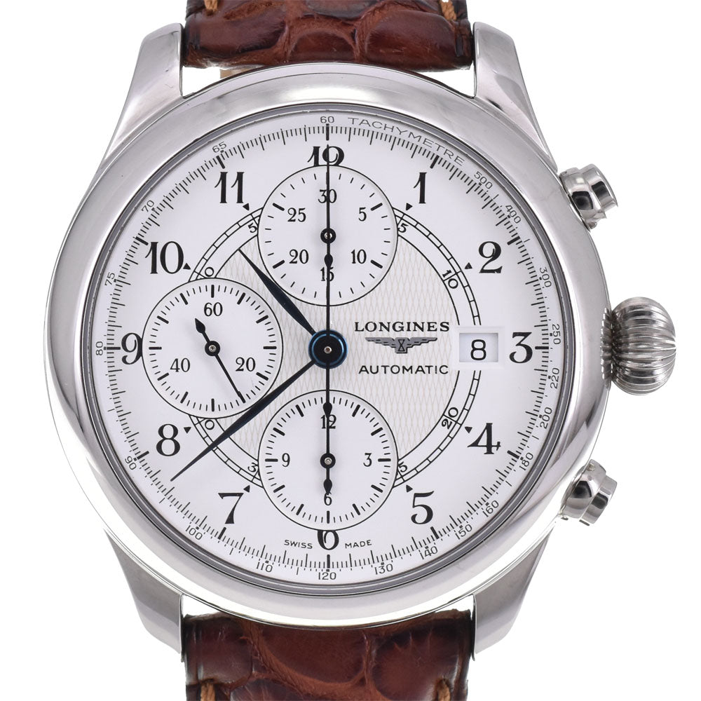 with paper LONGINES Longines 130th Anniversary 3-piece set L2.613.4/L2.614.4/L615.4 Limited to 1000 pairs white Dial Automatic Men's
 Watch A#143871