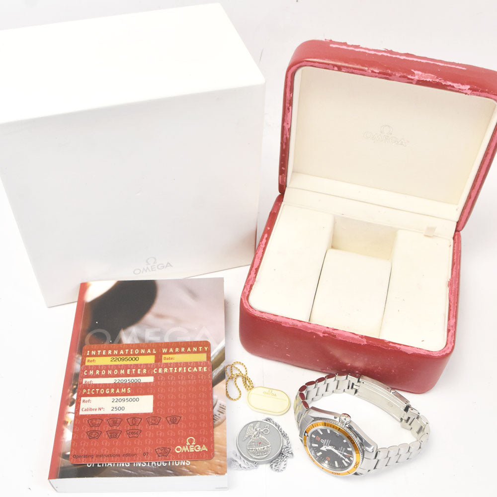 with paper OMEGA Seamaster Planet Ocean 600 2209.50 Date black Dial Automatic Men's
 Watch A#143877