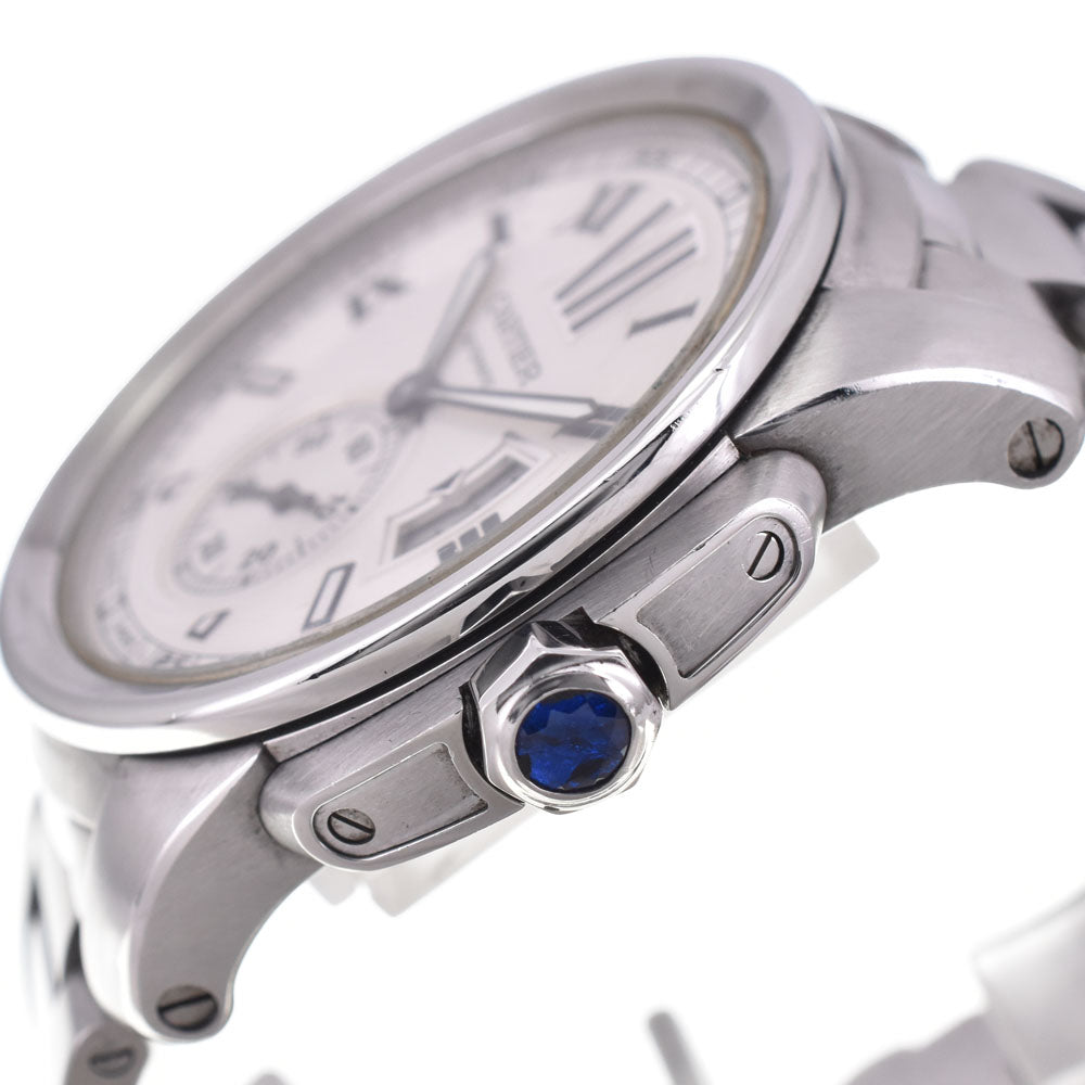 CARTIER Caribre de Cartier W7100015 Small second date Silver Dial Automatic Men's
 Watch A#143882