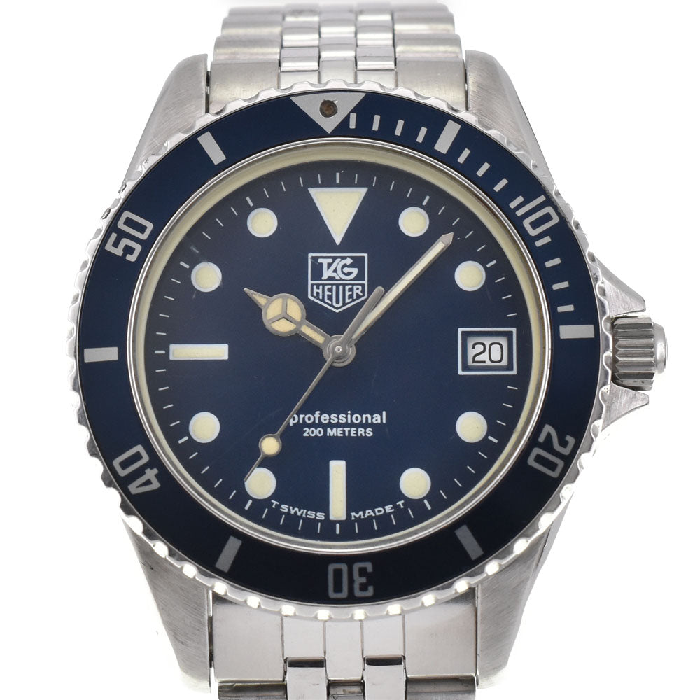 TAG HEUER Professional 200M 980.613B Date blue Dial Quartz Men's
 Watch R#143891