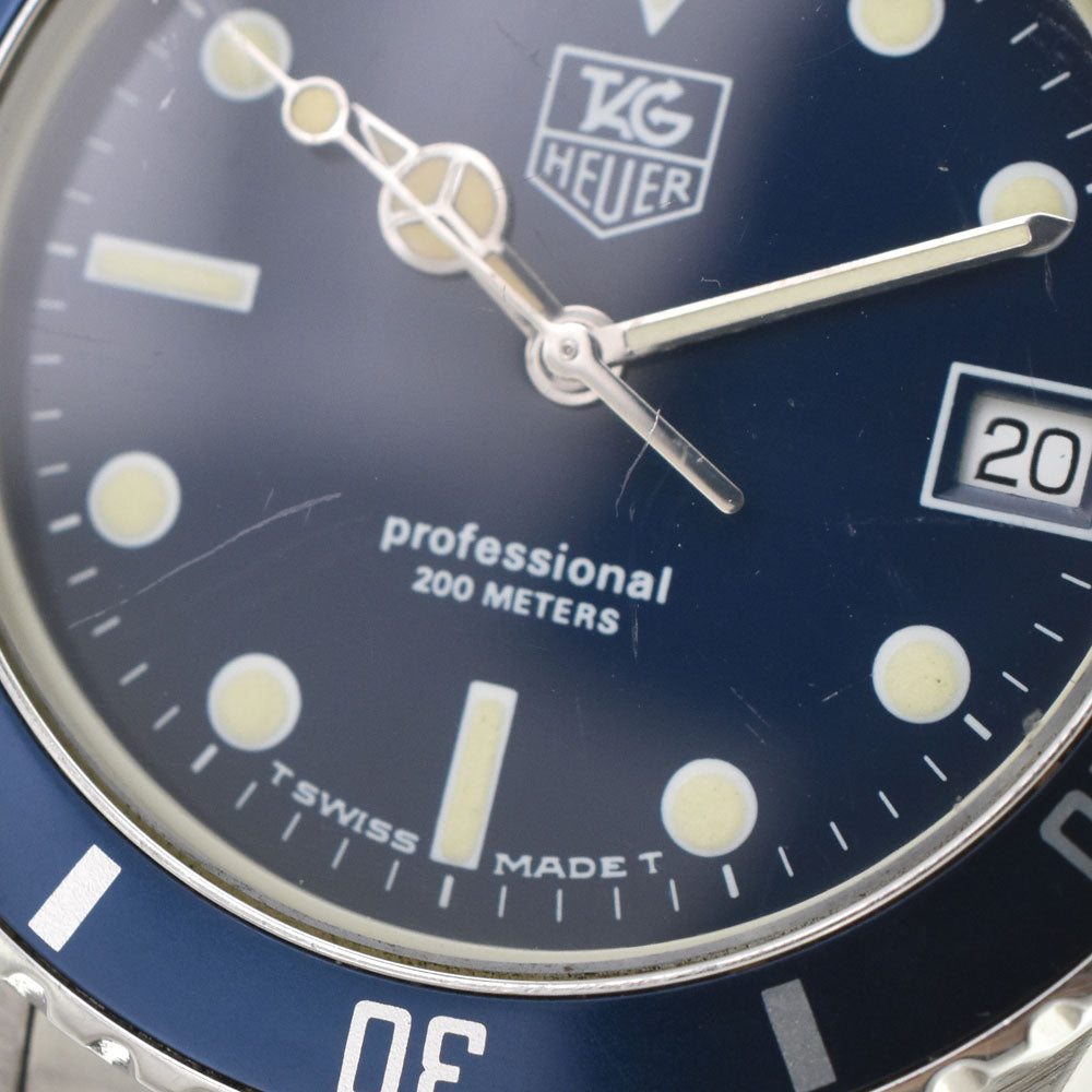 TAG HEUER Professional 200M 980.613B Date blue Dial Quartz Men's
 Watch R#143891