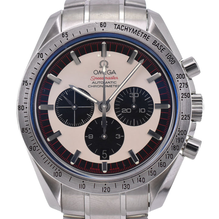 OMEGA Speedmaster Schumacher Legend 3559.32 Chronograph Date Limited Edition Silver (Ivory) / Black Dial Automatic Men's
 Watch A#143894