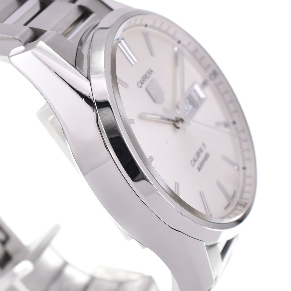 with paper TAG HEUER Carrera WAR201B.BA0723 Day Date Caliber 5 Silver Dial Automatic Men's
 Watch A#143895