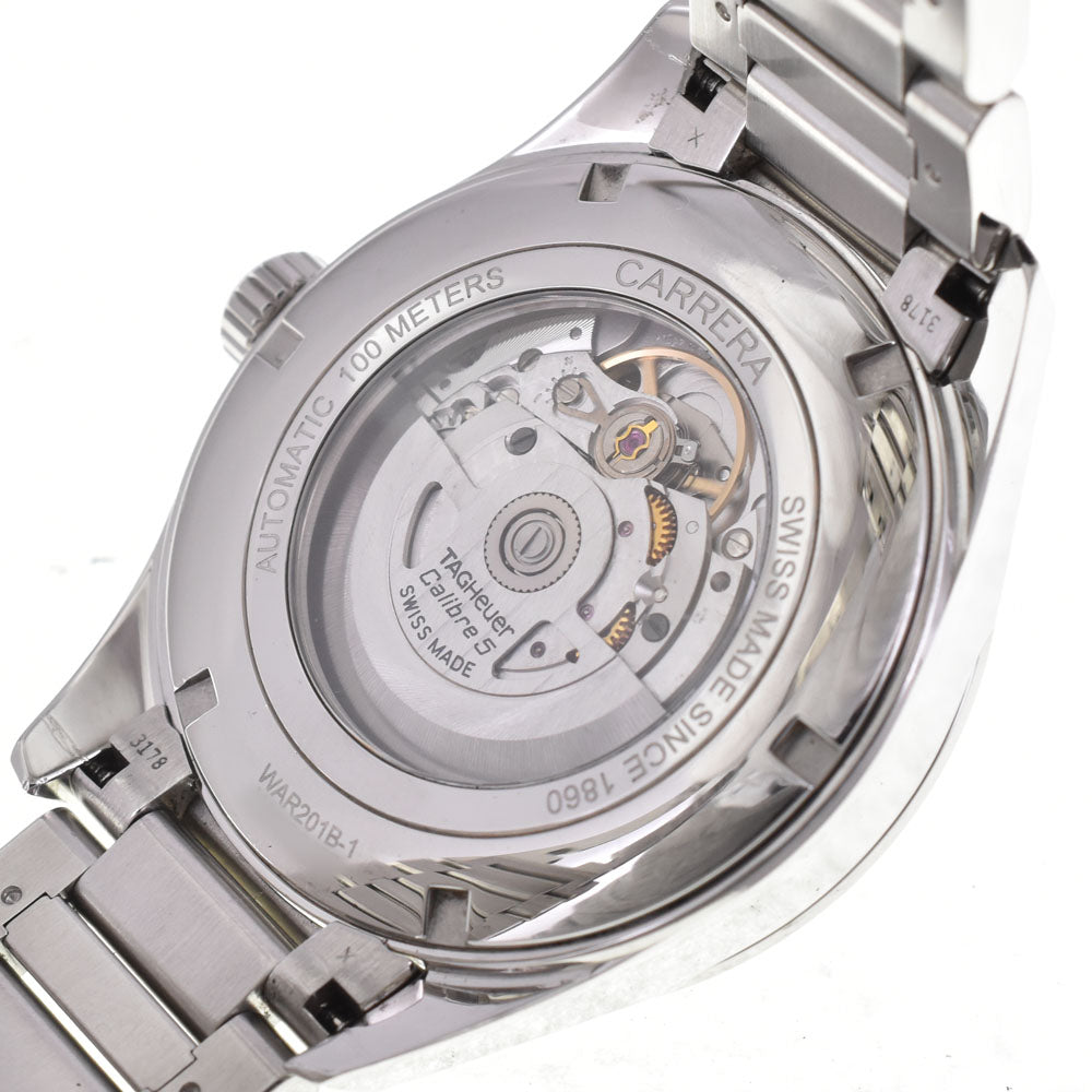 with paper TAG HEUER Carrera WAR201B.BA0723 Day Date Caliber 5 Silver Dial Automatic Men's
 Watch A#143895