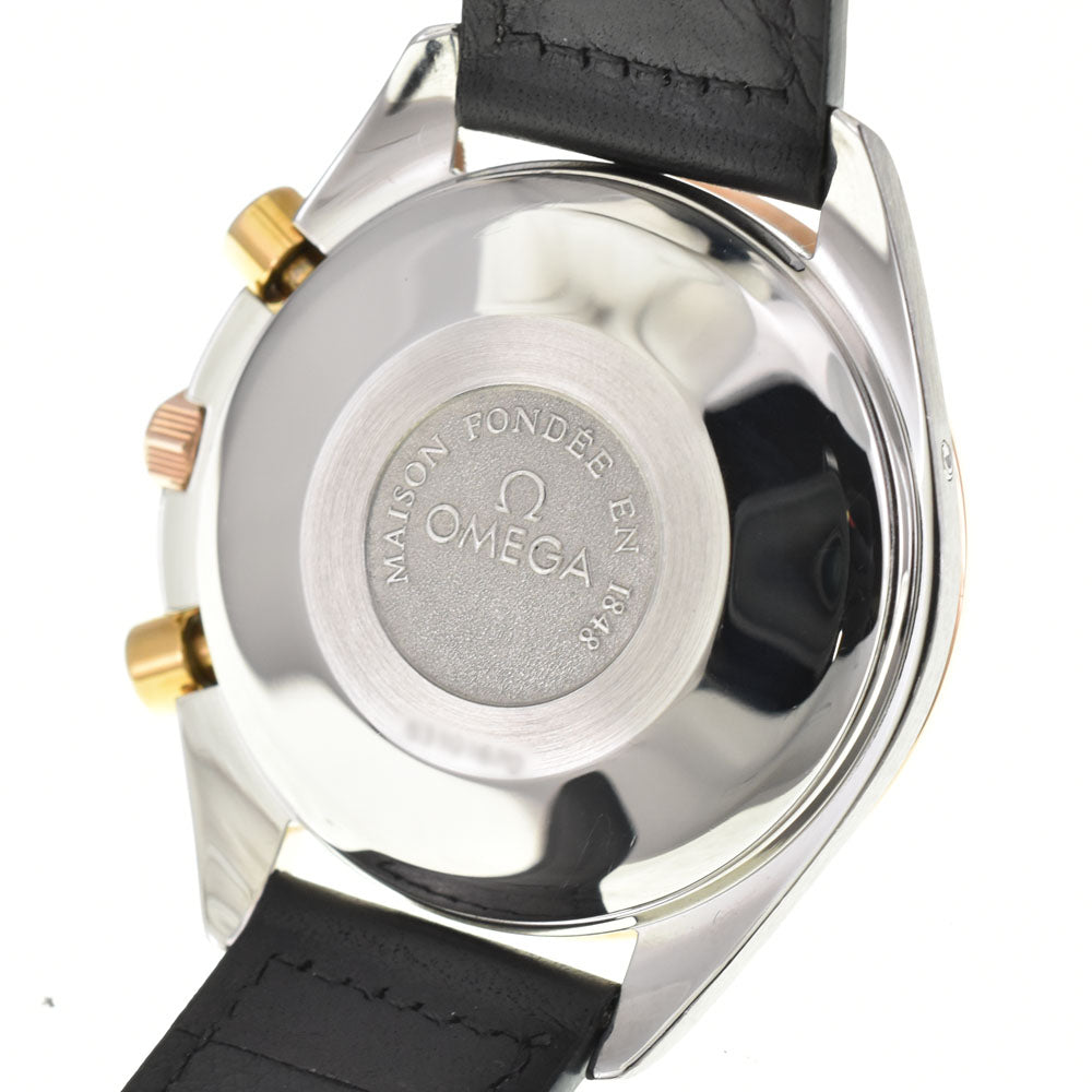 OMEGA Speedmaster 3336.20 Triple calendar moon phase chronograph K18YG Bezel white Dial Automatic Men's
 Watch R#143896