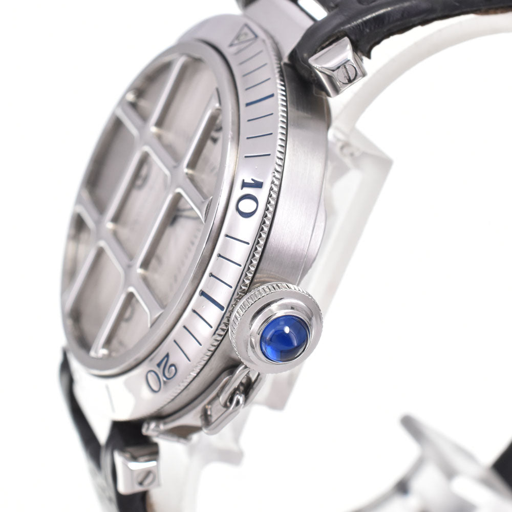 CARTIER Pasha 38 Grid W3104055 Date Silver Dial Automatic Men's
 Watch A#143899