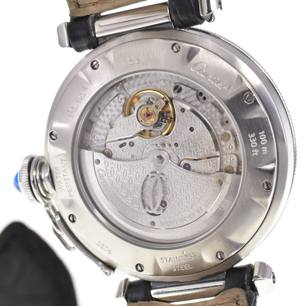 CARTIER Pasha 38 Grid W3104055 Date Silver Dial Automatic Men's
 Watch A#143899