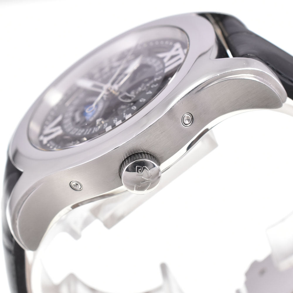 CUERVO Y SOBRINOS Havana Brost Triple Calendar 1124 black Dial Automatic Men's
 Watch R#143900