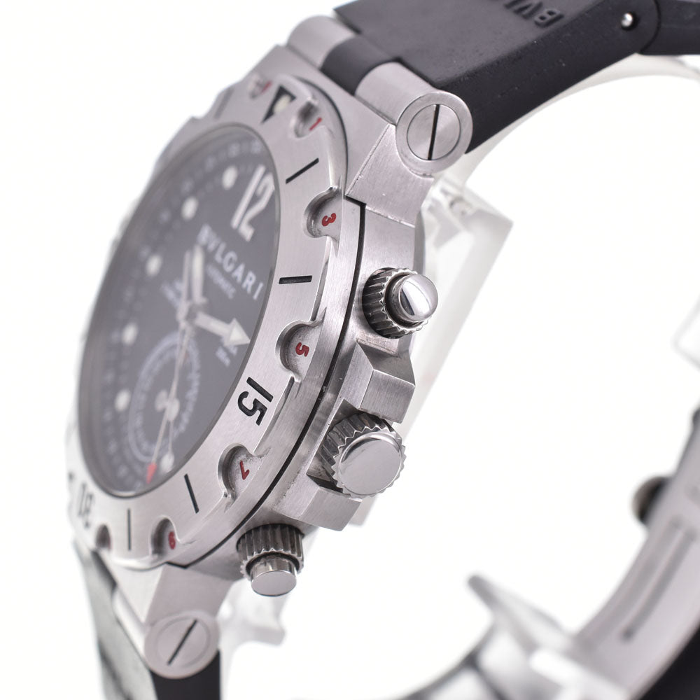 BVLGARI Diagono Scuba SD38SGMT GMT date black Dial Automatic Men's
 Watch A#143906