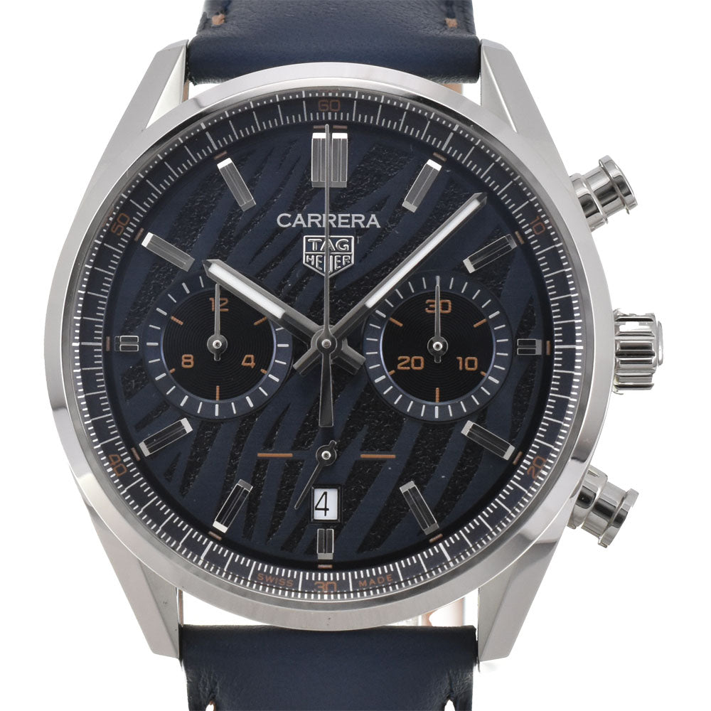 with paper TAG HEUER Carrera Caliber Heuer 02 CBN201A Tomiya Limited Edition Model Black / blue Dial Automatic Men's
 Watch R#143907