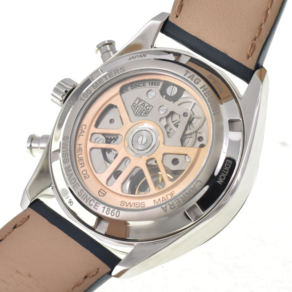 with paper TAG HEUER Carrera Caliber Heuer 02 CBN201A Tomiya Limited Edition Model Black / blue Dial Automatic Men's
 Watch R#143907