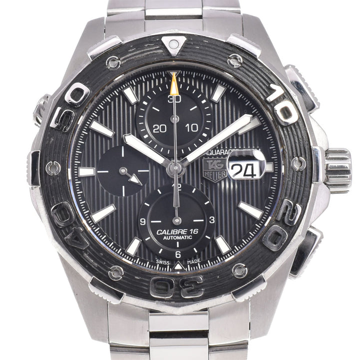 TAG HEUER Aqua racer CAJ2110 Chronograph Date black Dial Automatic Men's
 Watch B#143912
