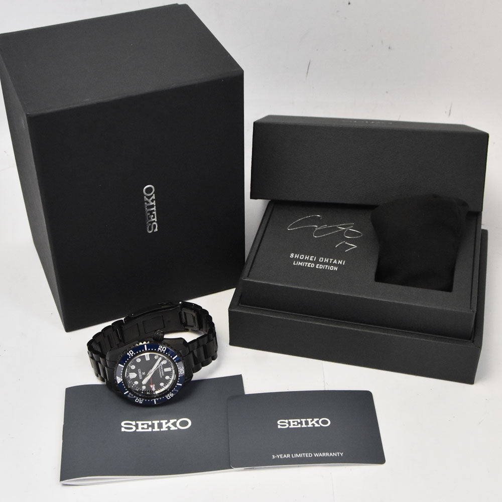 with paper SEIKO Prospex Divers 1968 Heritage GMT SBEJ023/6R54-00J0 Shohei Ohtani 2025 Limited Edition black Dial Automatic Men's
 Watch R#143914