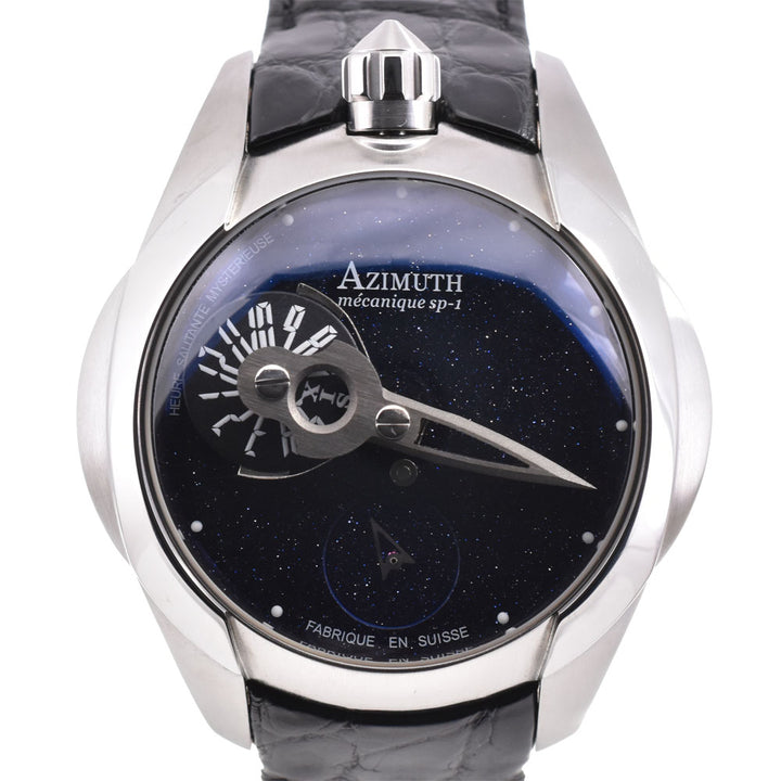 AZIMUTH Spaceship SP1S-BS-SS Power reserve blue Dial Hand Winding Men's
 Watch A#143916