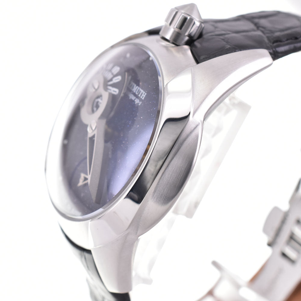 AZIMUTH Spaceship SP1S-BS-SS Power reserve blue Dial Hand Winding Men's
 Watch A#143916