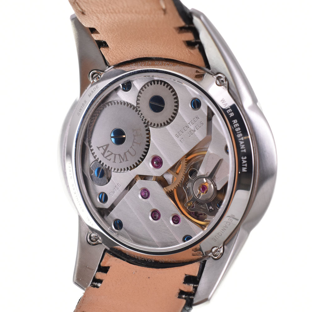 AZIMUTH Spaceship SP1S-BS-SS Power reserve blue Dial Hand Winding Men's
 Watch A#143916