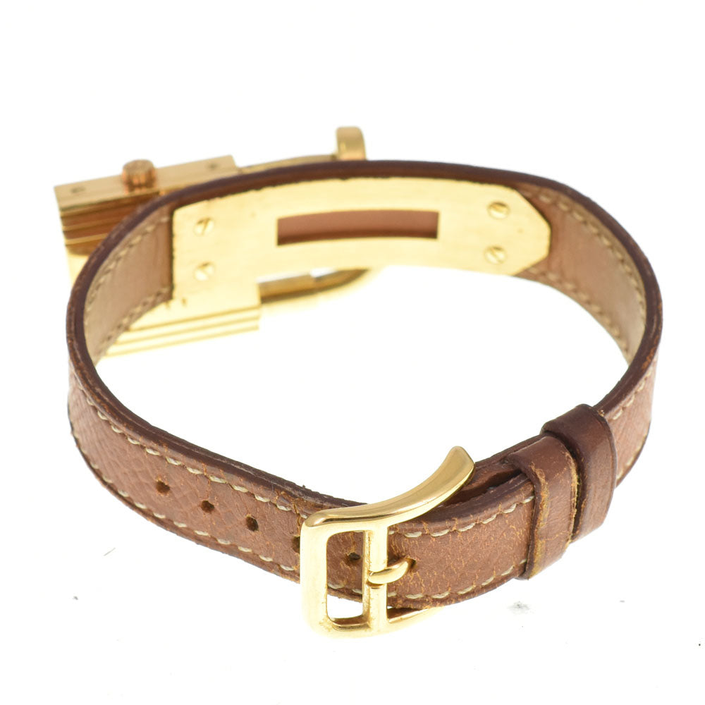 HERMES Kelly watch Gold Plated / Leather gold Dial Quartz Ladies
 Watch R#143926