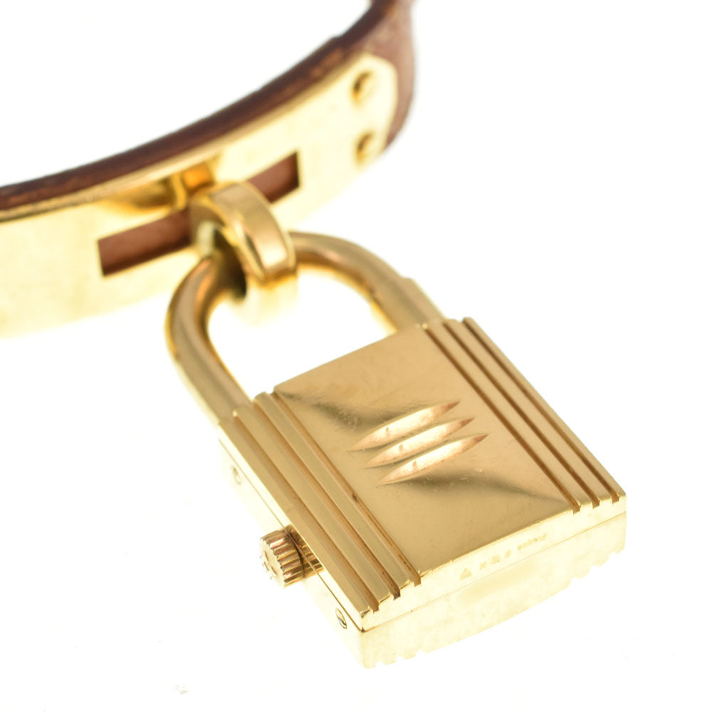 HERMES Kelly watch Gold Plated / Leather gold Dial Quartz Ladies
 Watch R#143926