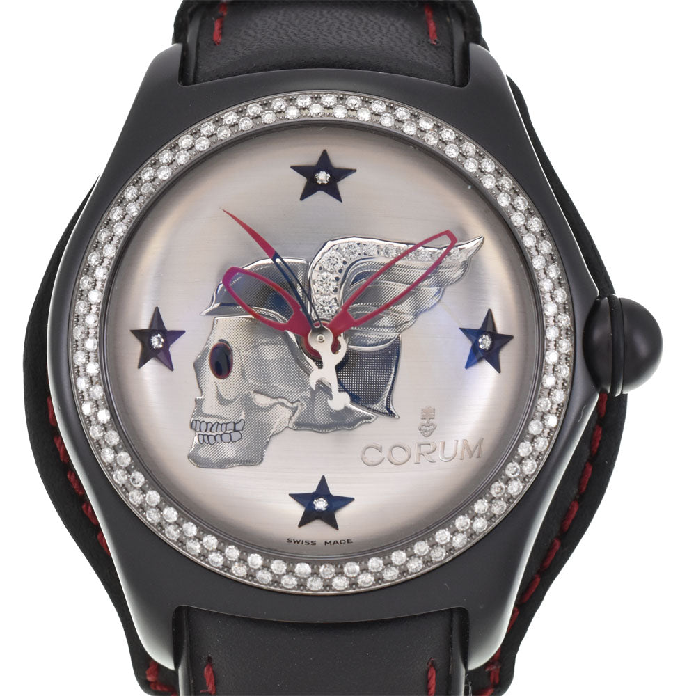 CORUM Bubble Night Flyer 082.157.97 Limited to 99 pieces worldwide Diamond bezel Silver Dial Automatic Men's
 Watch R#143929