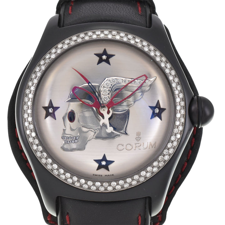 CORUM Bubble Night Flyer 082.157.97 Limited to 99 pieces worldwide Diamond bezel Silver Dial Automatic Men's
 Watch R#143929