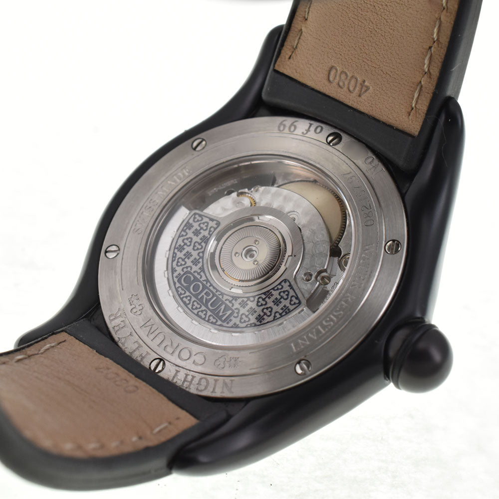 CORUM Bubble Night Flyer 082.157.97 Limited to 99 pieces worldwide Diamond bezel Silver Dial Automatic Men's
 Watch R#143929