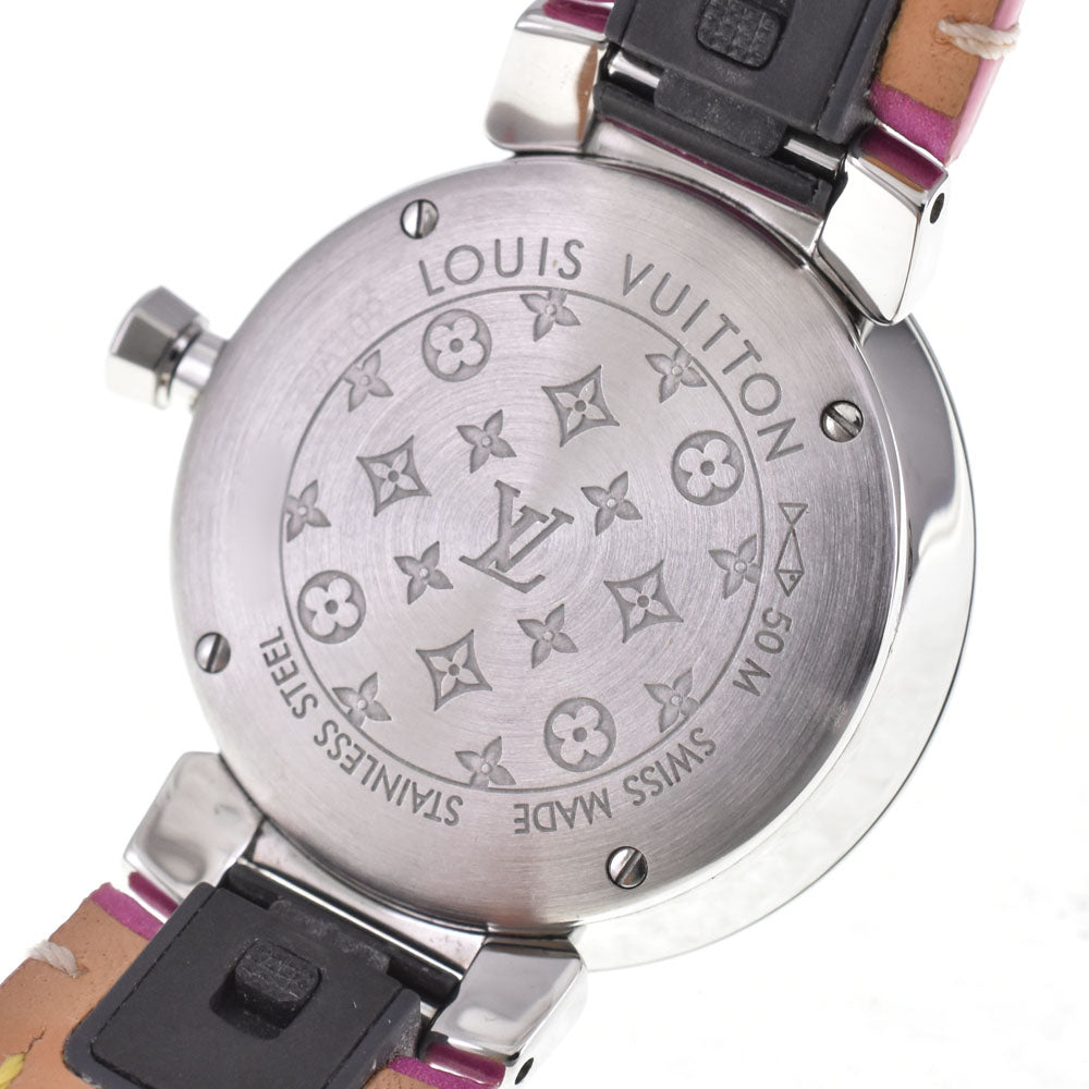 LOUIS VUITTON Tambour Slim Diamant Dentel PM QA109Z diamond White shell Dial Quartz Ladies
 Watch A#143933