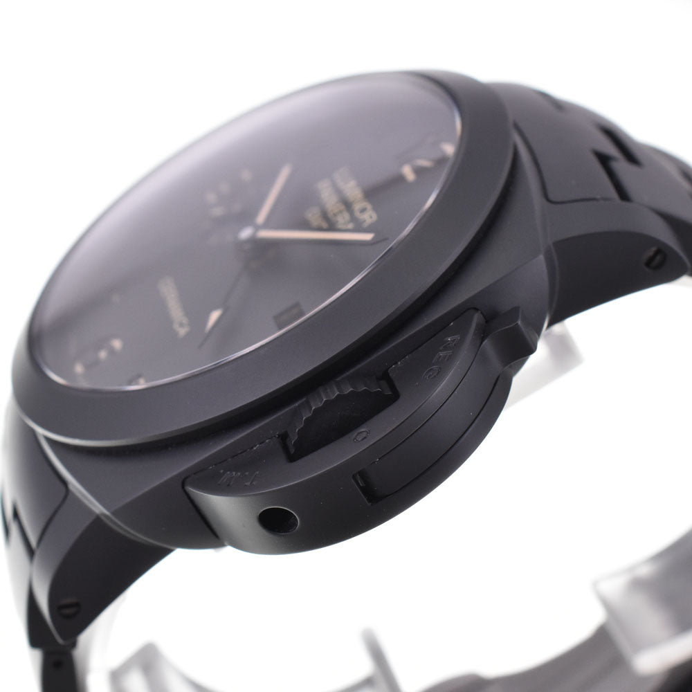 with paper PANERAI Luminor 1950 3DAYS GMT Tuttonero PAM00438 Ceramic Small Second Date black Dial Automatic Men's
 Watch R#143934