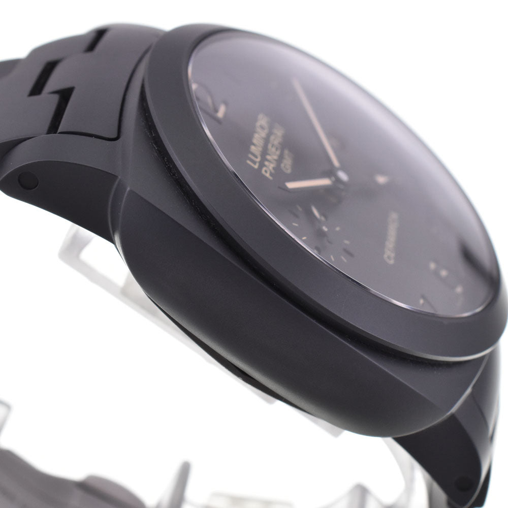 with paper PANERAI Luminor 1950 3DAYS GMT Tuttonero PAM00438 Ceramic Small Second Date black Dial Automatic Men's
 Watch R#143934