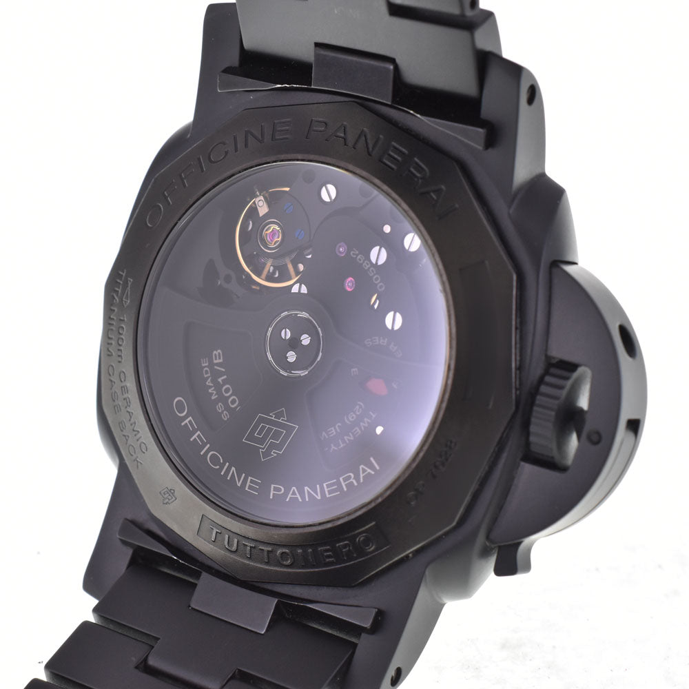 with paper PANERAI Luminor 1950 3DAYS GMT Tuttonero PAM00438 Ceramic Small Second Date black Dial Automatic Men's
 Watch R#143934