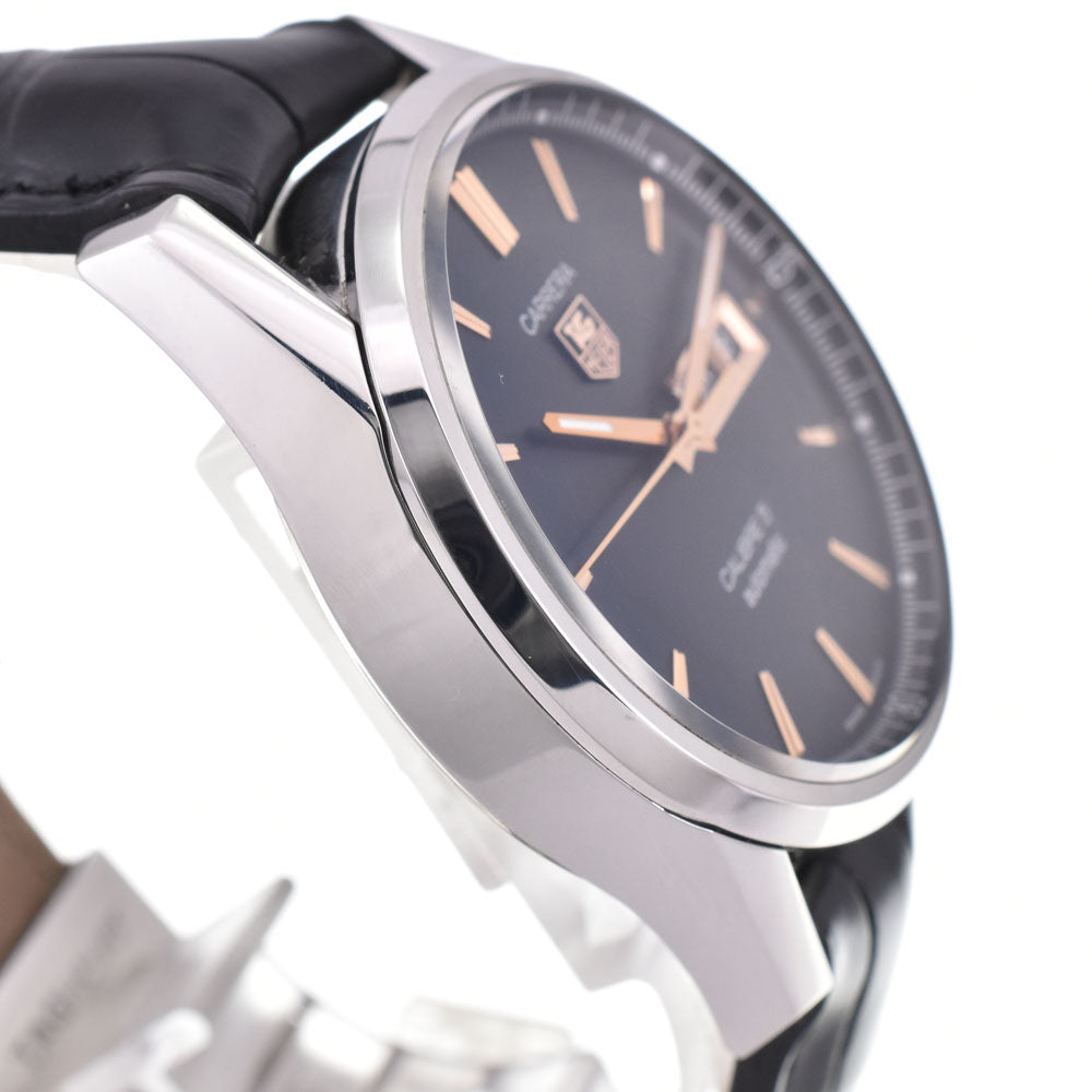 TAG HEUER Carrera Caliber 5 WAR201C-1 Day date black Dial Automatic Men's
 Watch A#143939
