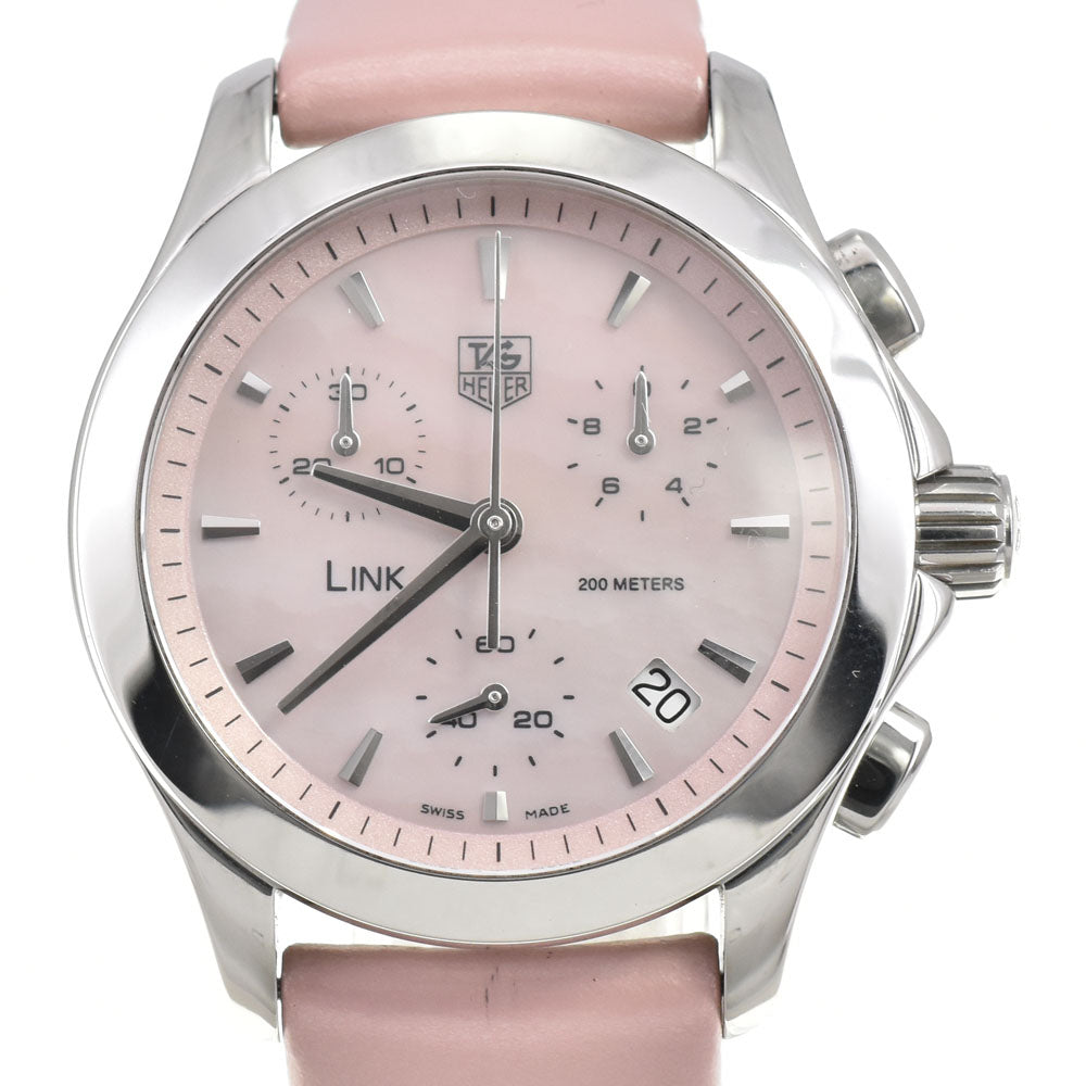 TAG HEUER Link Chronograph Date CJF1311.FC6190 pink Dial Quartz Ladies
 Watch R#143943