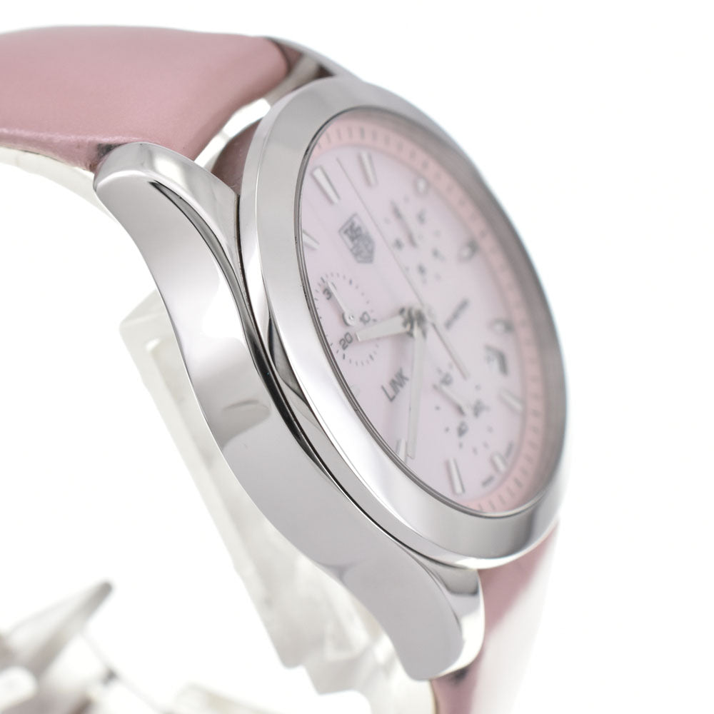 TAG HEUER Link Chronograph Date CJF1311.FC6190 pink Dial Quartz Ladies
 Watch R#143943