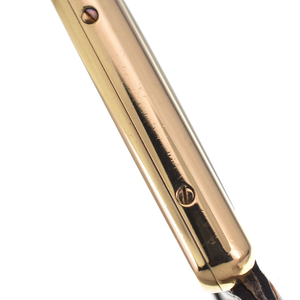 CARTIER Must tank Vermeille W1002753 SV925 (Gold Plated) / Leather gold Dial Quartz Unisex
 Watch R#143944