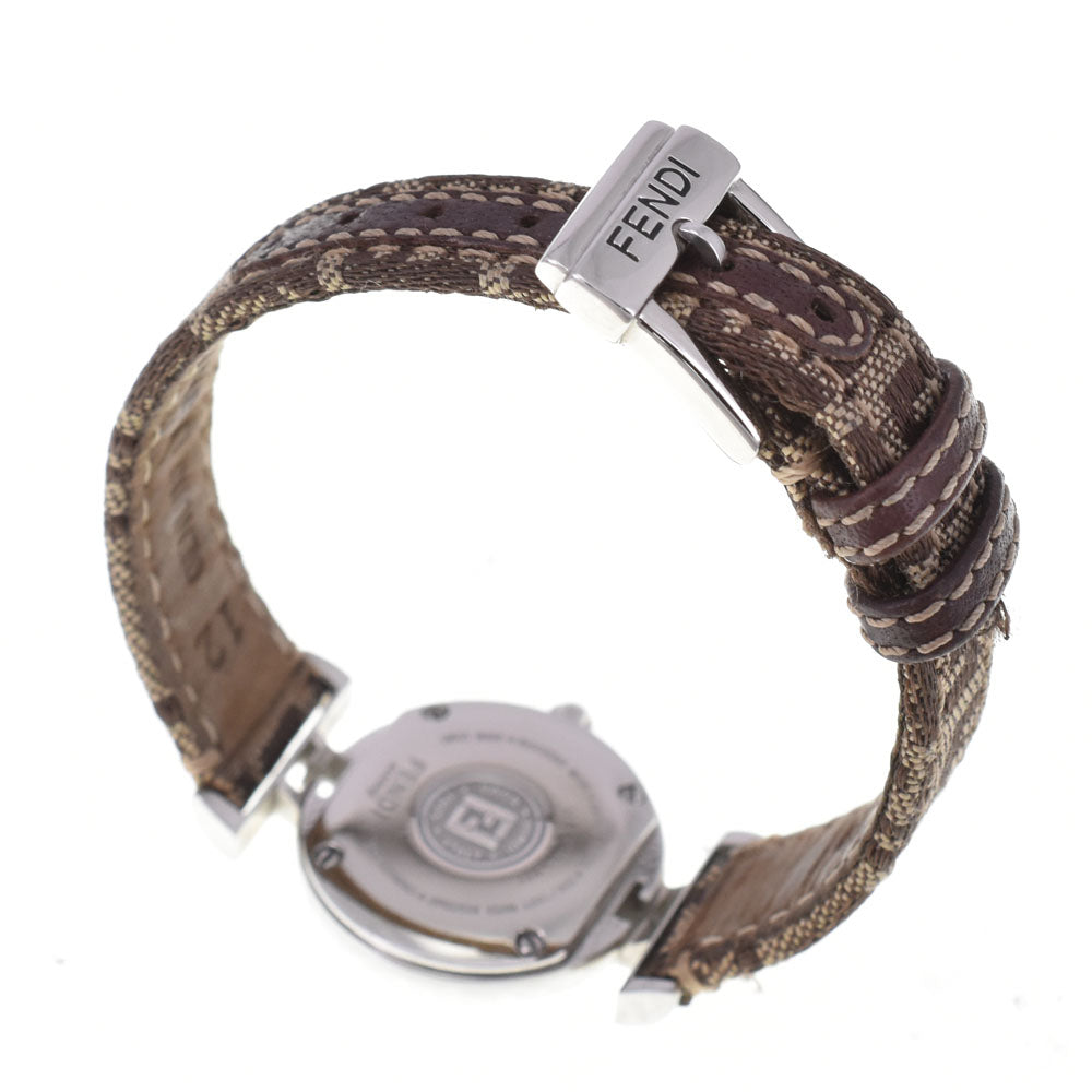 FENDI 2700L 8P Diamond Zucca White shell Dial Quartz Ladies
 Watch A#143951