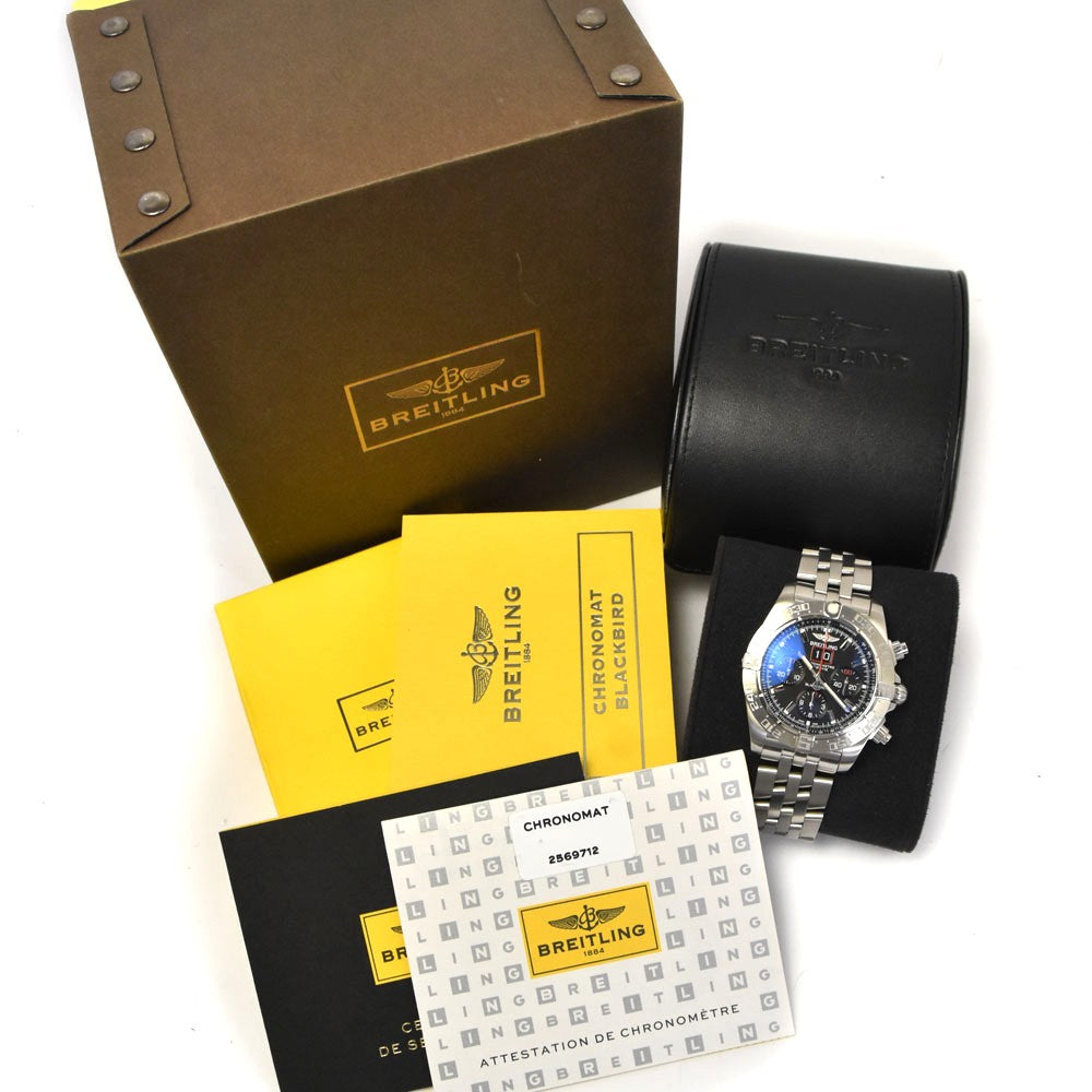 BREITLING Chronomat Blackbird A44360 World Limited 2000 black Dial Automatic Men's
 Watch A#143956