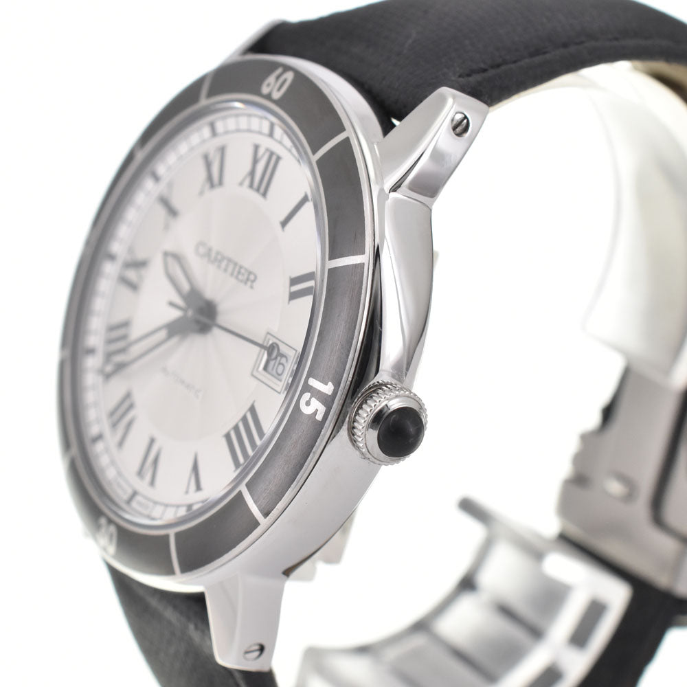 with paper CARTIER Ronde Croisier de Cartier WSRN0002 Silver Dial Automatic Men's
 Watch R#143958