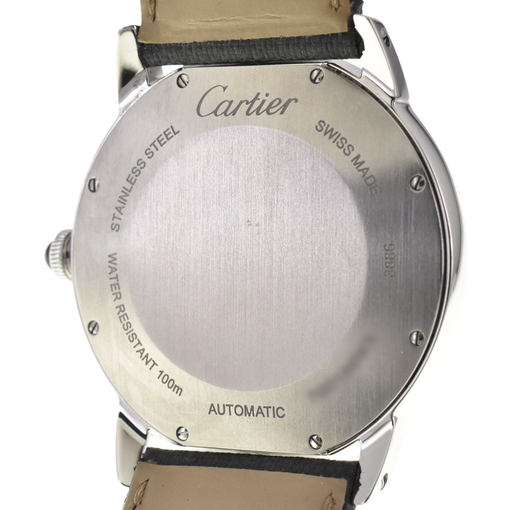 with paper CARTIER Ronde Croisier de Cartier WSRN0002 Silver Dial Automatic Men's
 Watch R#143958