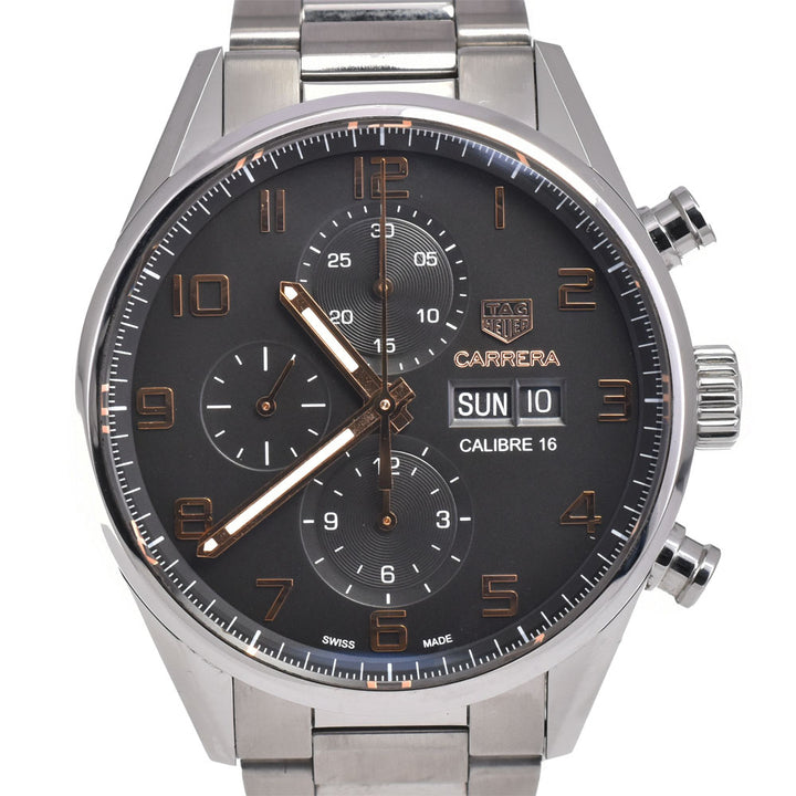TAG HEUER Carrera Caliber 16 CV2A1AB.BA0738 Chronograph day date black Dial Automatic Men's
 Watch A#143962