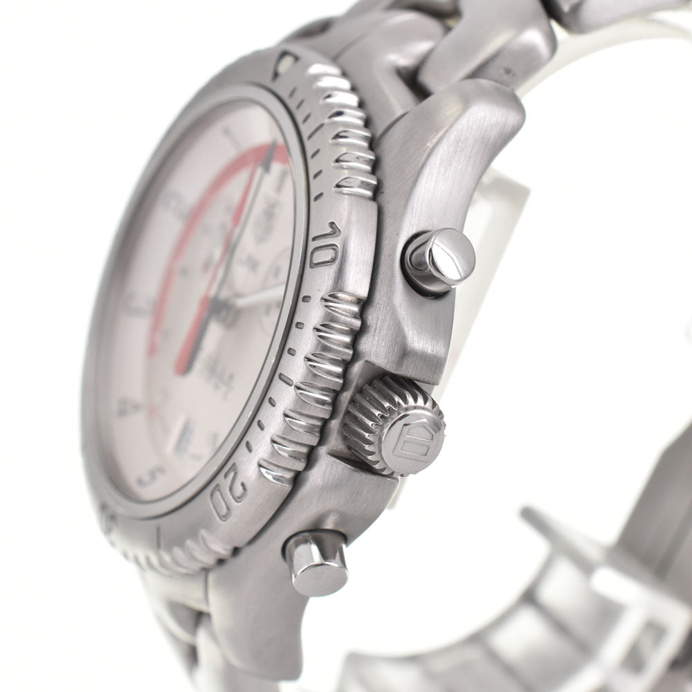 TAG HEUER Link Oracle Racing CT1118 Chronograph Date Silver Dial Quartz Men's
 Watch R#143967