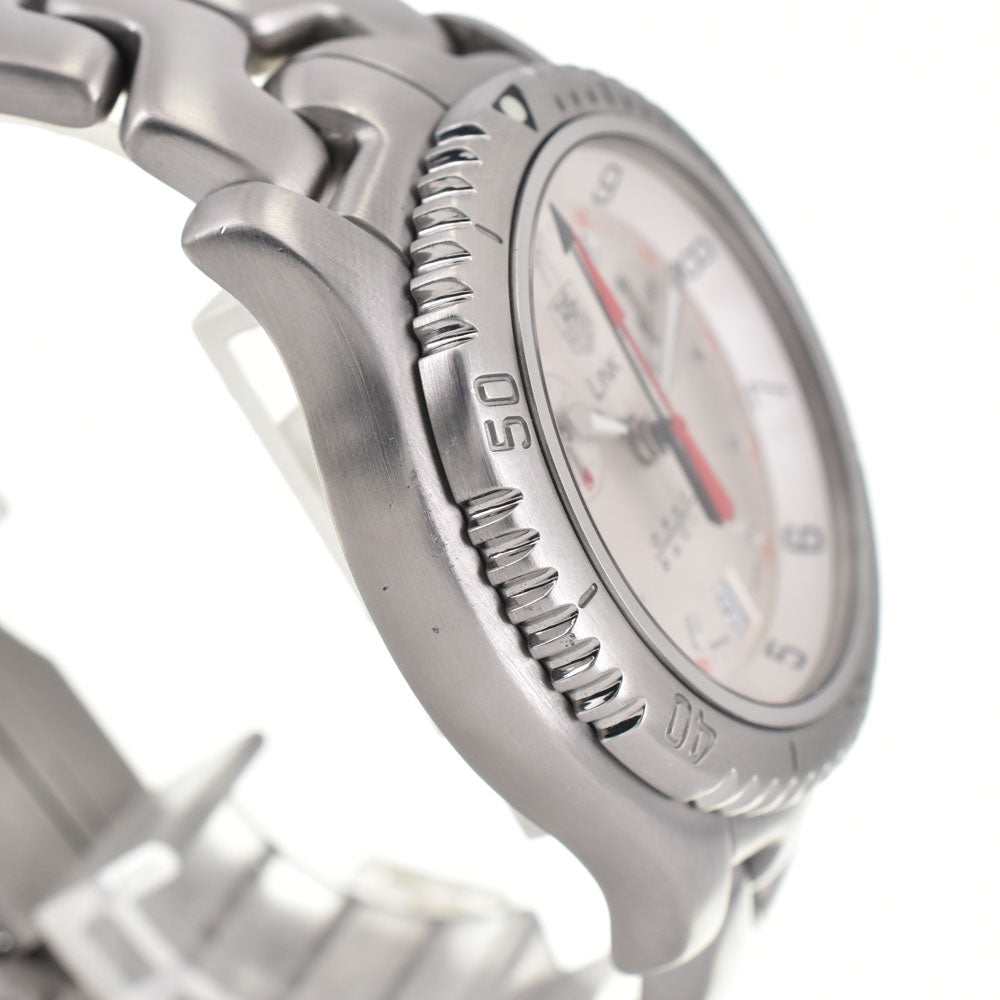 TAG HEUER Link Oracle Racing CT1118 Chronograph Date Silver Dial Quartz Men's
 Watch R#143967