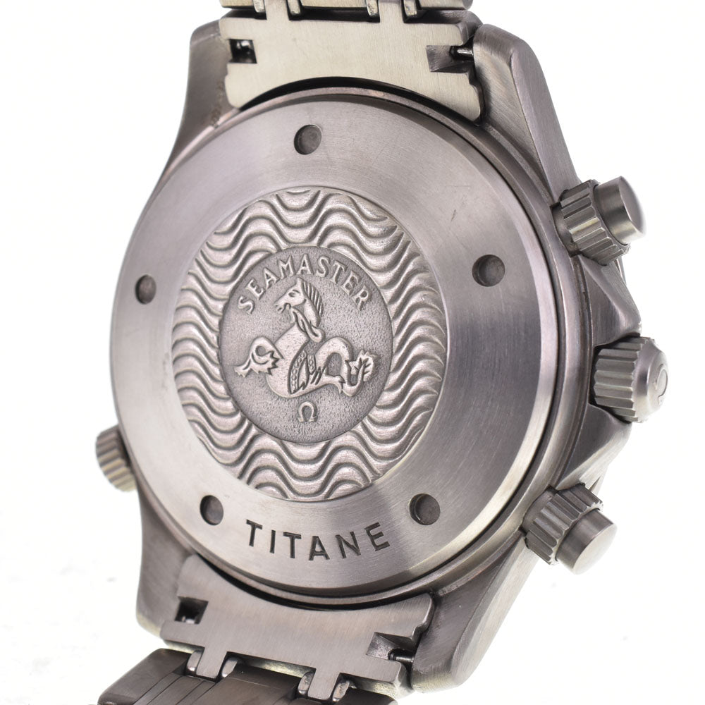 with paper OMEGA Seamaster300m 2298.80 Titanium Chronograph Date blue Dial Automatic Men's
 Watch B#143968