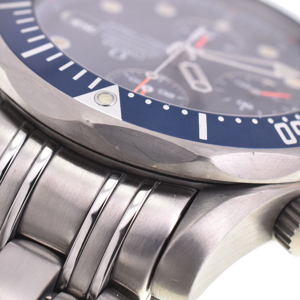 with paper OMEGA Seamaster300m 2298.80 Titanium Chronograph Date blue Dial Automatic Men's
 Watch B#143968